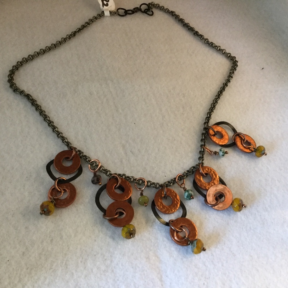 Hardware component necklace